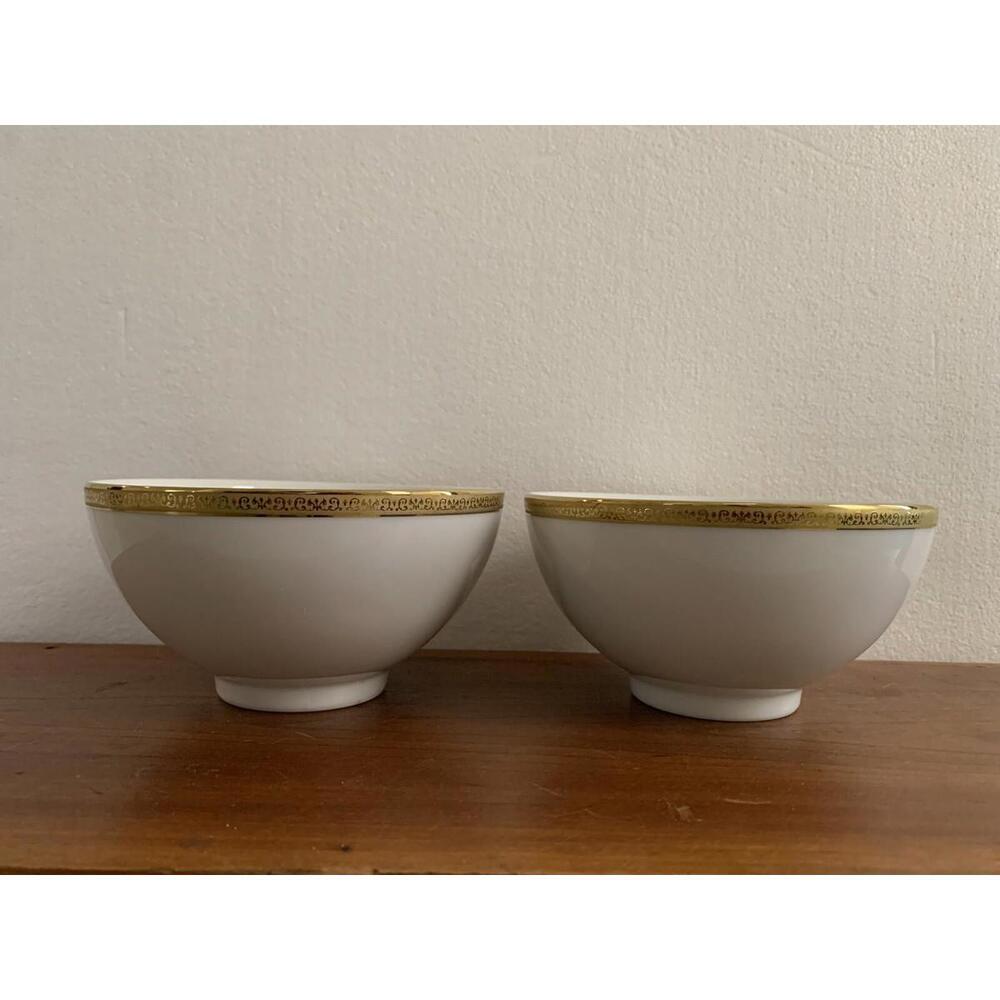 Charter Club Grand Buffet Gold Cereal Bowl 5 5/8” wide 3" tall